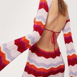 Stripe crocheted dress